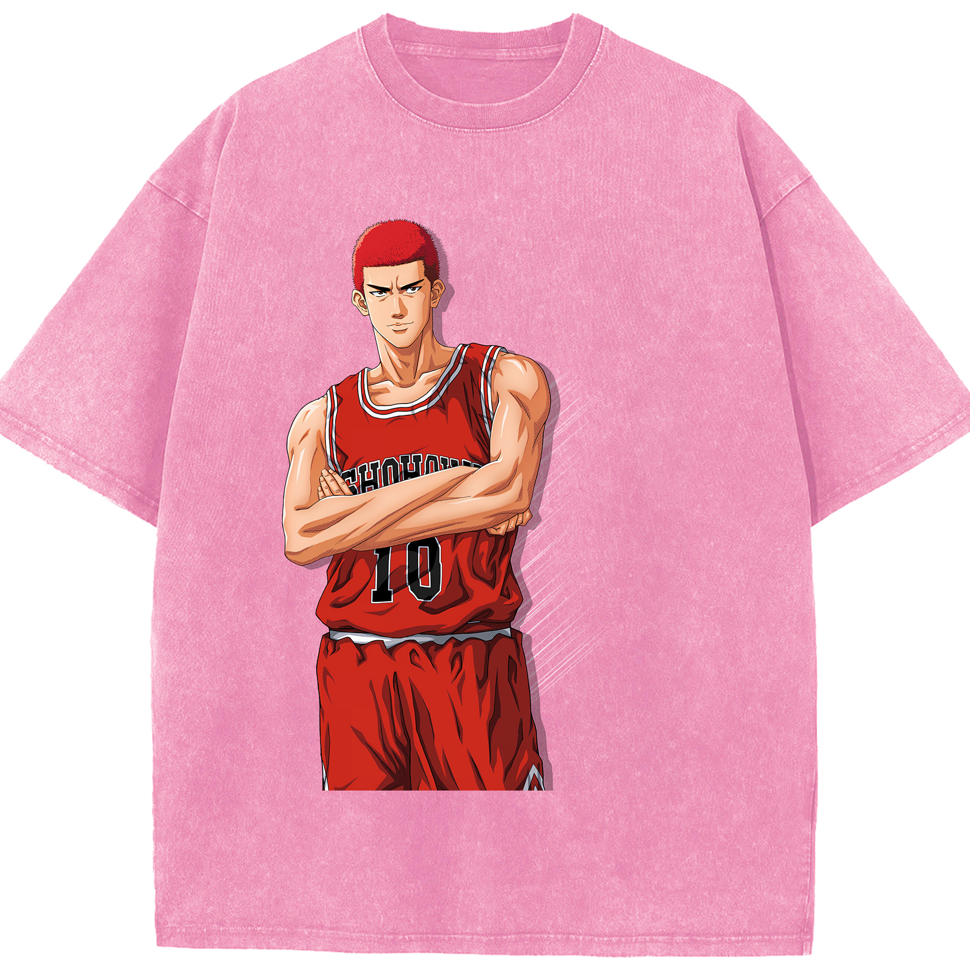 （画像用） SLAM DUNK／スラムダンク 綿100% ヴィンテージ風 半袖Tシャツ（フロントプリント）